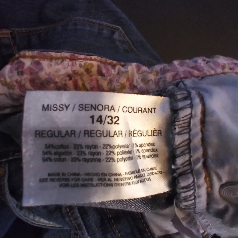 Vintage America Womens Denim Jean Boyfriend Size 14 Short Casual - Picture 5 of 9